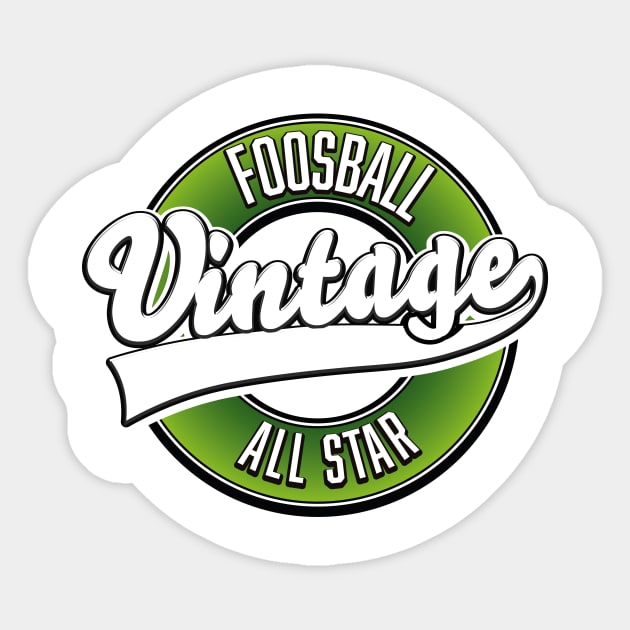Foosball vintage all star logo Sticker by nickemporium1